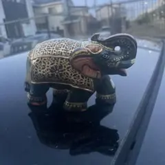 金属製 象の彫刻 小型