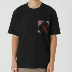 新品】ブラックレーベルクレストブリッジ Tシャツ M 黒 バーバリー 589 