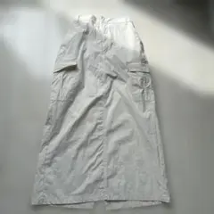 COLZA カーゴポケット付き ロングスカート アイボリー