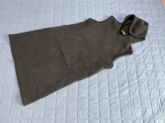L.L.Bean フリース ノースリーブ ロングパーカー ダークグレー M