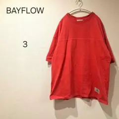 1664＊ベイフロー BAYFLOW レッド Tシャツ サイズ3のサムネイル