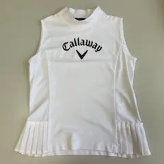 Callaway レディース ノースリーブ ゴルフシャツ ★S ホワイト