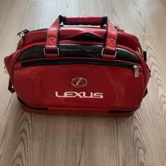 LEXUSキャディーバック希少品赤と黒のエナメル仕様新品同様付属品付き LEXUSキャディーバック希少品赤と黒のエナメル仕様新品同様付属