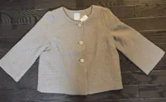 新品　テチチ　Te chichi　からみノーカラージャケット 7分袖　M