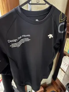 バレーボール デサント 長袖 プラクティスシャツ 黒