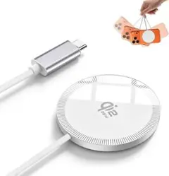 Qi2認証 25Wワイヤレス充電器 マグネット式 急速充電 MagSafe対応