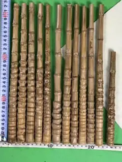 釣り具・その他グリップ用布袋竹「中太・節間極狭・芽取り済み」11本セット