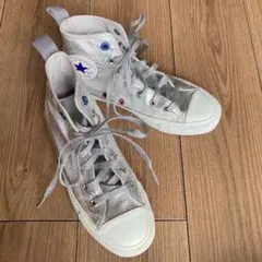 CONVERSE ALL STAR シルバー ハイカットスニーカー