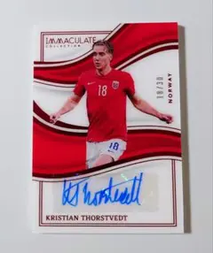 IMMACULATE ノルウェー トルストベット 直筆サイン ジャージーナンバー