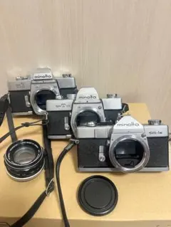 MINOLTA ミノルタ XE フィルムカメラ レンズ3本・フラッシュ付き MINOLTA ミノルタ XE フィルムカメラ レンズ3本・フラッシュ付き