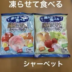 凍らせて食べる国産果汁のシャーベット 2袋セットのサムネイル