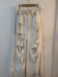 doublet 23ss DESTROYED DENIM PANTS