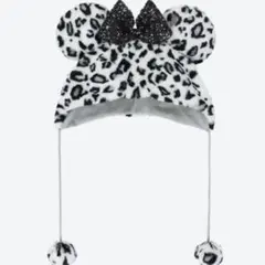 ミニー ヒョウ柄 ファンキャップ