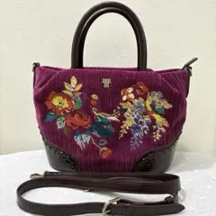美品✨ ANNA SUI アナスイ ジャガード バタフライ バッグ チャーム