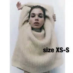 ラスト1点　ZARA ソフトタッチニットセーター　xs-s タグ付き