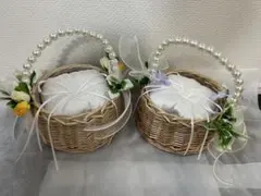 リングピロー　バスケットタイプ　2個セット