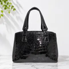 JRA ファルチ マットクロコダイル センター取り ミニショッパートート