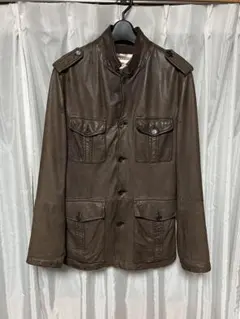 PRADA SPORT 2006 レザージャケット テーラード ミリタリー