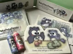 1994年 平成レトロ サンリオ【パタパタペッピー】ミニレターセット/消しゴム