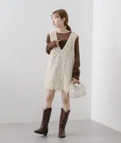 【新品タグ付き】Kastane ファーベスト フリーサイズ