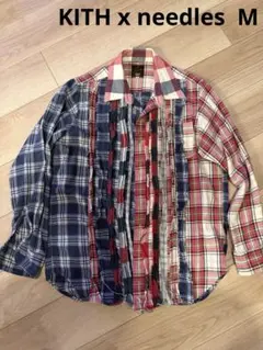 KITH Needles チェックフランネルシャツ Mのサムネイル
