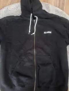 XLARGE ブラック パーカー ジップアップ
