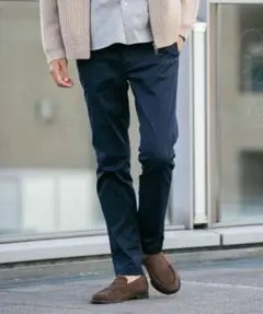 URBAN RESEARCH ROSSO スリムストレッチテーパードチノネイビー