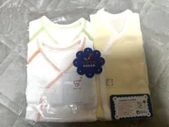 赤ちゃんの城 肌着セット 綿100% 短肌着2 コンビ肌着1