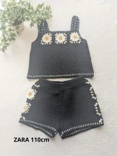 ZARA 花刺繍 トップス&ショートパンツ 110cmのサムネイル