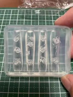 シリコンモールド　レジン　ハンドメイドパーツ　封入パーツ 薔薇