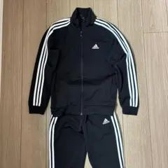 adidas ブラック ジャージ 3本ライン