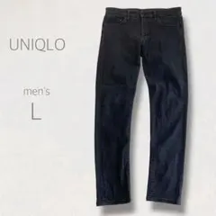 UNIQLO ブラック スキニーデニム L スリムフィット ストレッチ 細身