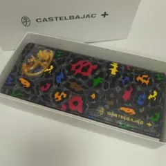 【未使用品】カステルバジャック　レオパール　長財布　牛革　レザー　ブラック