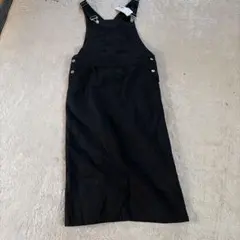 chi ll f ar ブラック　ジャンバースカート　Lサイズ