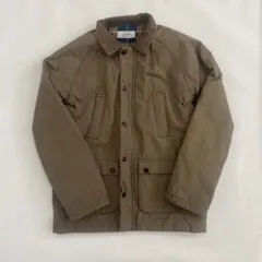 【130cm】バブアー風　コーデュロイ襟 ジャケット