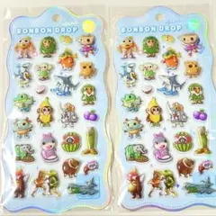 イタリアンブレインロッド 2枚セット ボンボンドロップ風シール 子供に大人気