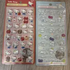 サンリオ　キティ　シナモロール　3Dシール　ぷくぷく　ぷっくりシール2枚シナモン