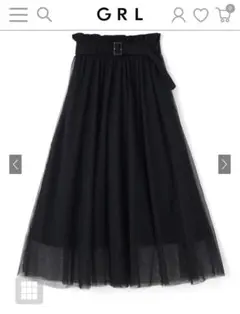 グレイル　ベルト付きチュールドッキングスカート　gm676