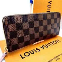 極美品 ダミエ ジッピーウォレット ポルトフォイユ クレマンス ローズバレリーヌ