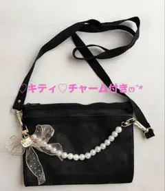【新品】HelloKittyメッシュサコッシュ パール調♡ショルダーバッグのサムネイル