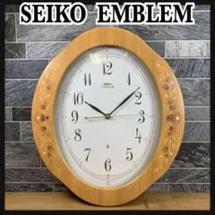SEIKO EMBLEM/エンブレム 象嵌木製フレーム掛時計 HS504P - メルカリ