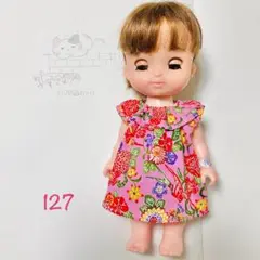 メルちゃん　ソランちゃん　ワンピース　ハンドメイド　＊127 ムームー