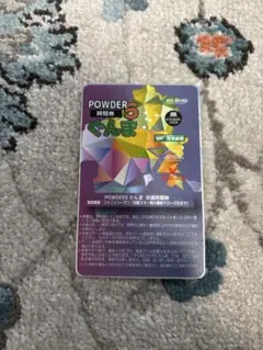 超お買い得‼️未使用品‼️POWDER 5 パウダー5ぐんま リフト券20時間券