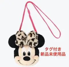 新品 ヒョウ柄 ミニーポシェット 東京ディズニーリゾート ショルダーバッグ