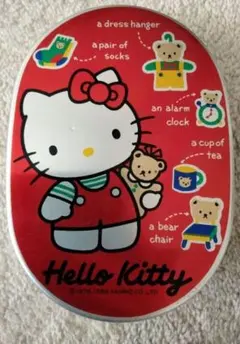 昭和レトロ　ハローキティ アルミ弁当箱　箸ケース付き