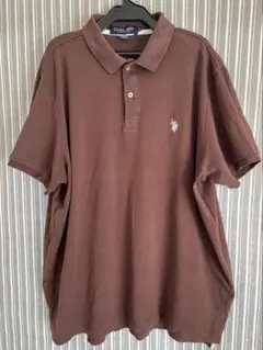 U.S. POLO ASSN.ブラウン ポロシャツ