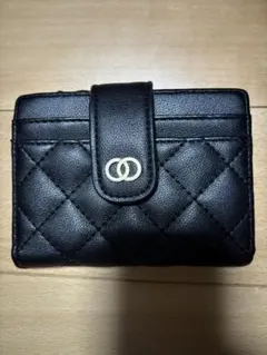 キルティング 黒 二つ折り財布