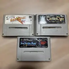 ツ*ん様 ジャンク品スーパーファミコン ソフト 3本セット