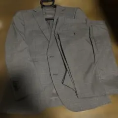 メンズ ビジネススーツ グレー チェックのサムネイル