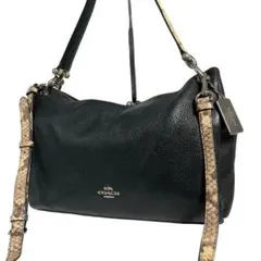 良品　 コーチ COACH ショルダーバッグ ハンドバッグ 2way 黒 肩掛け